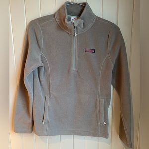 Vineyard Vines Size Small Grey 1/4 Zip Fleece Pullover